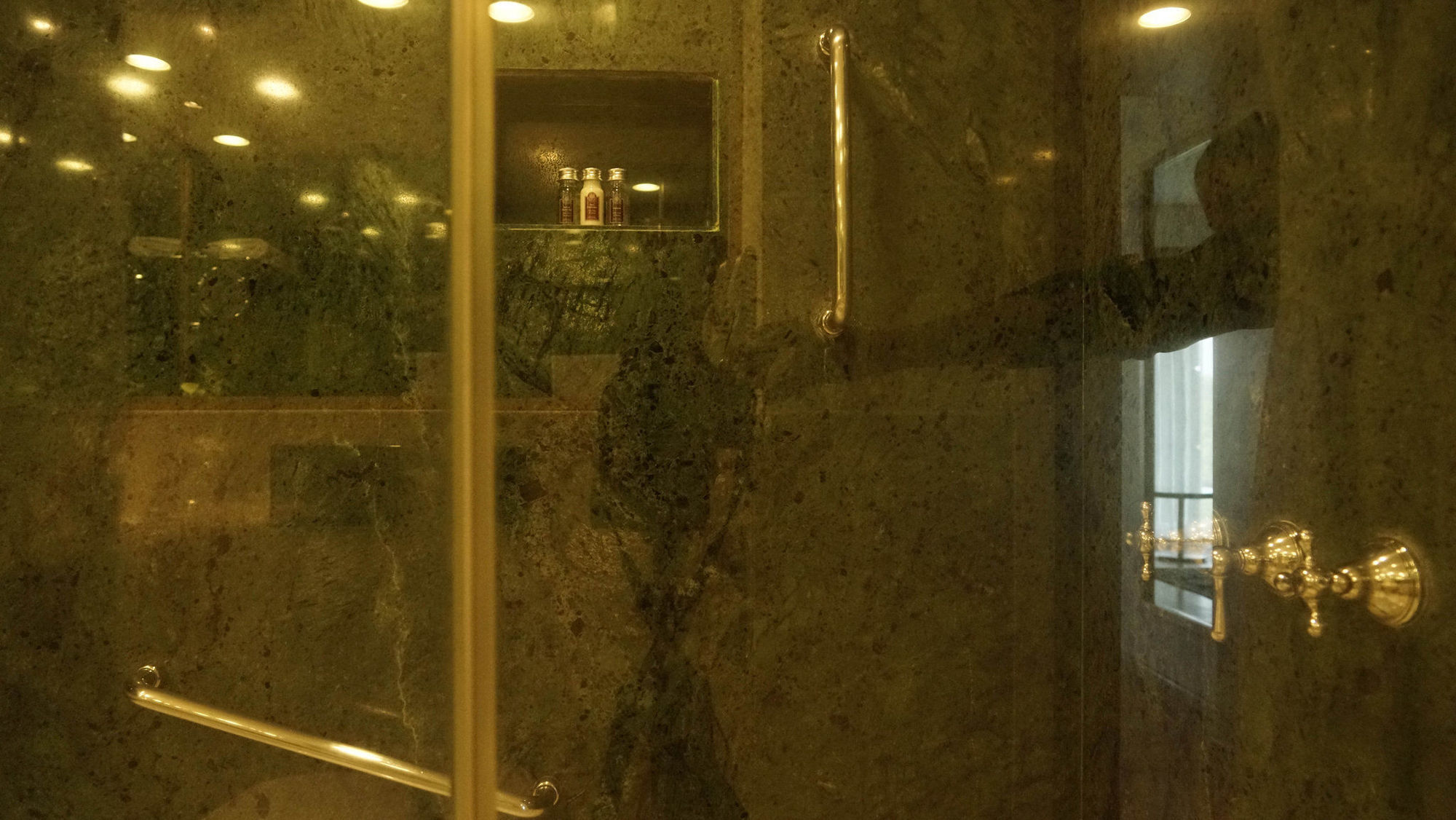 Taj Chandīgarh Exterior foto A shower with a sliding door